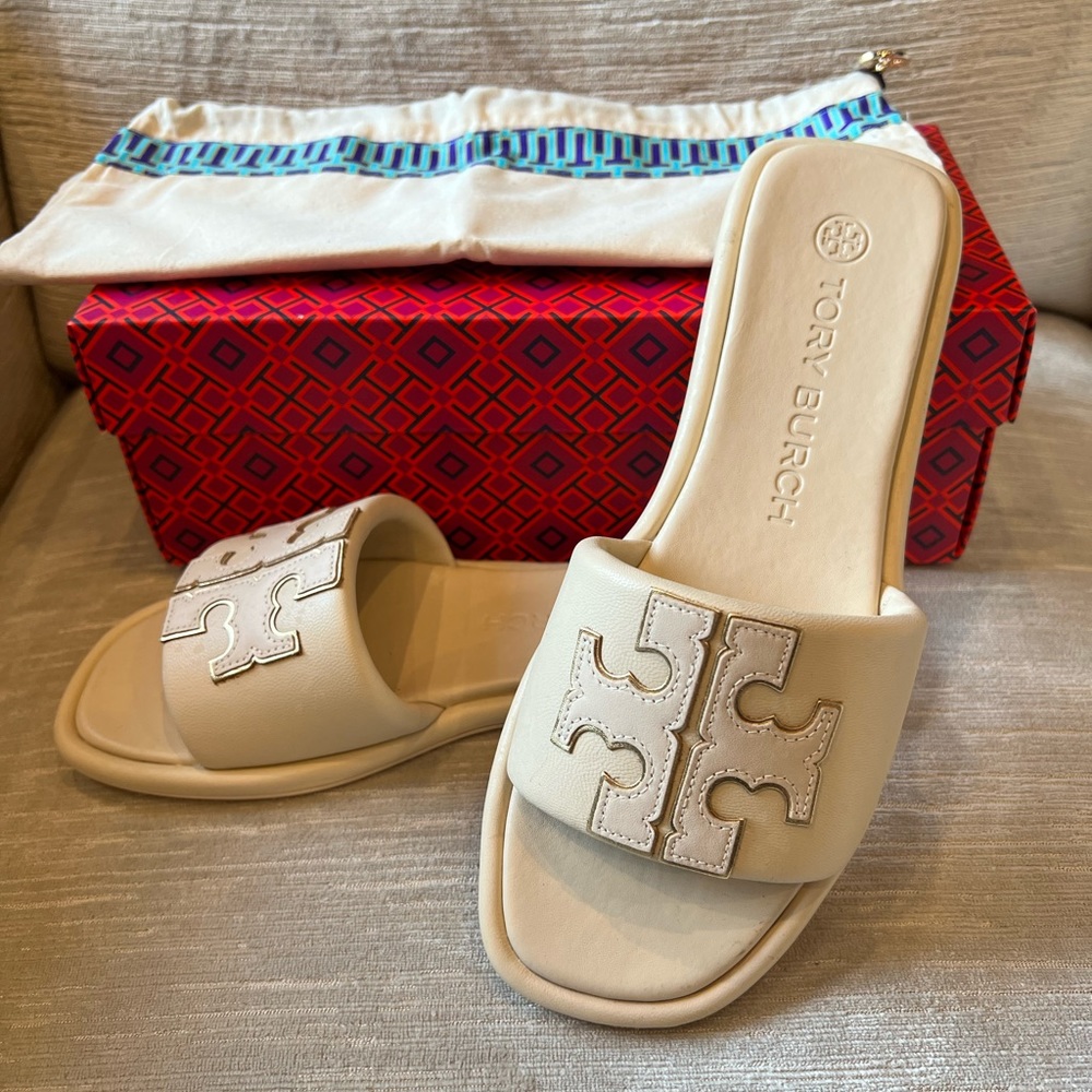 Tory Burch Double T Sport Slide